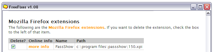 PassShow Mozilla Firefox Extension