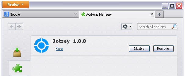 Jotzey Firefox Add-on