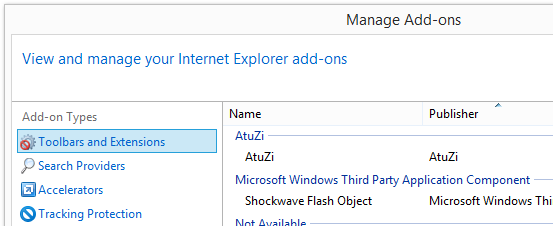 AtuZi add-on Internet Explorer