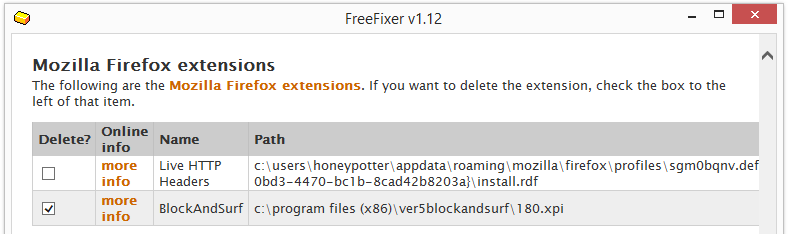 BlockAndSurf firefox remove