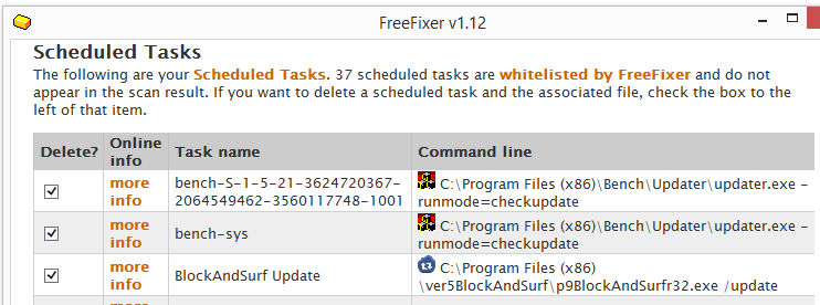 BlockAndSurf tasks remove