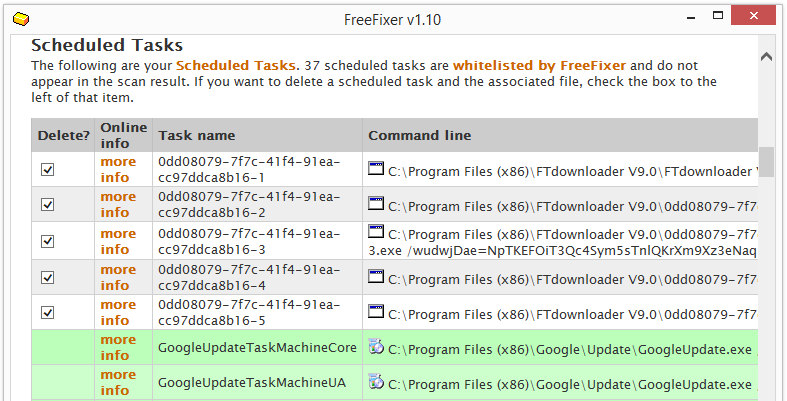ftdownloader scheduled tasks