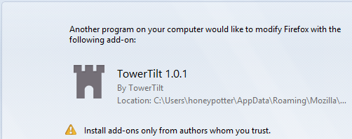 TowerTilt 1.0.1 Firefox Extension