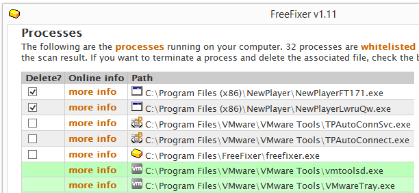 Newplayer Process in FreeFixer