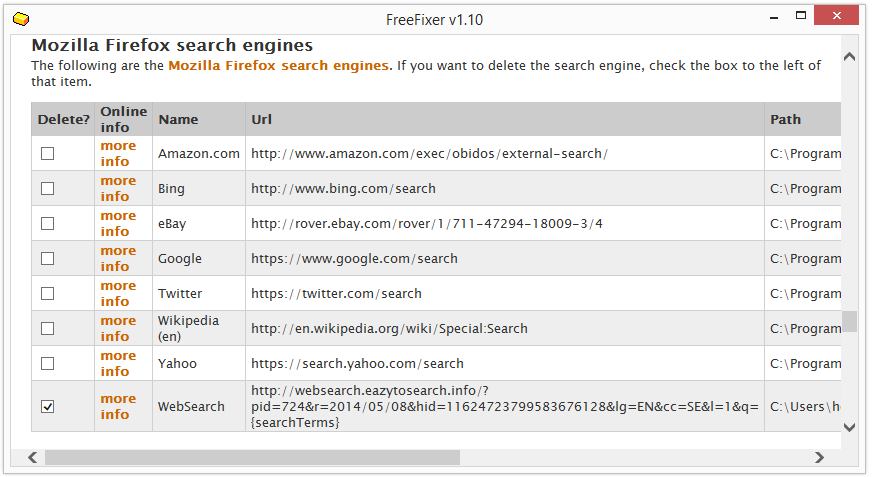 websearch.eazytosearch.info in Firefox