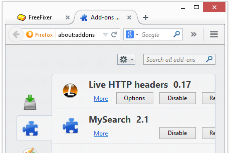 MySearch 2.1 Firefox Add-on