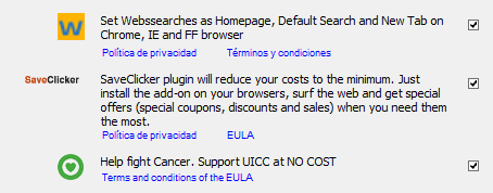 software updater llc websearches saveclicker help fight cancer