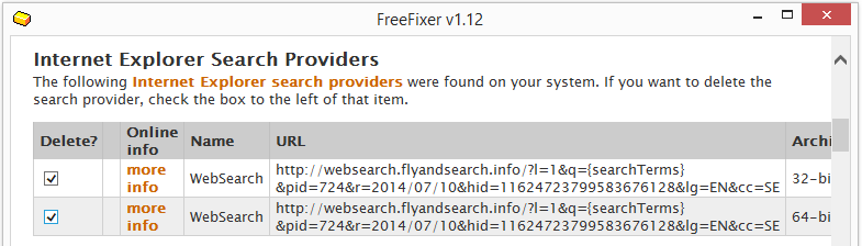 websearch.flyandsearch.info ie search provider