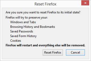 firefox reset button confirm
