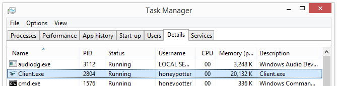 rockettab client.exe task manager