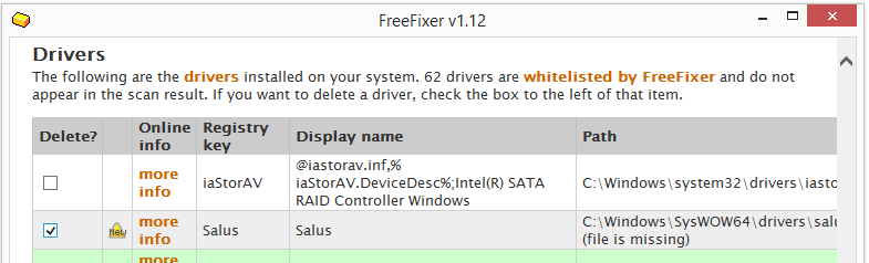 salus.sys driver