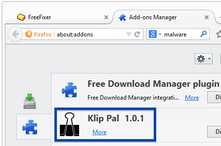 Klip Pal 1.0.1 in Firefox