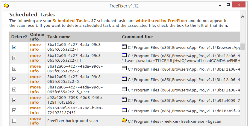 BrowsersApp_Pro_v1.1 tasks removal in FreeFixer