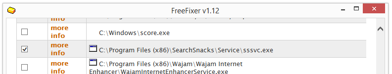 searchsnacks sssvc.exe process removal