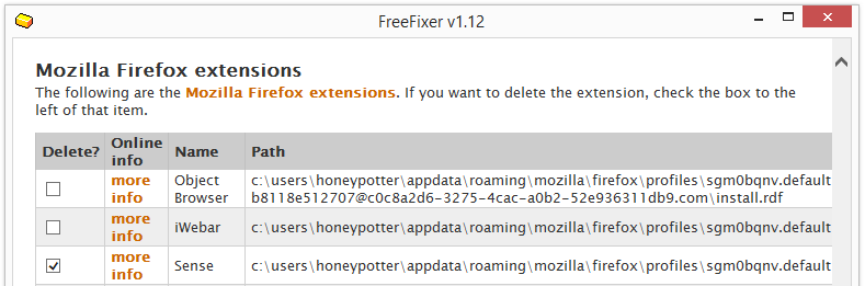 sense firefox extension freefixer