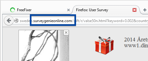 surveygenieonline.com firefox survey