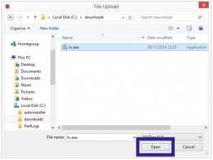browse file dialog