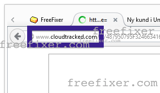 cloudtracked.com pop-up