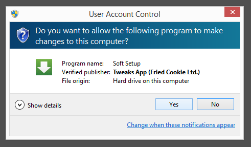 Tweaks App Fried Cookie Ltd. publisher