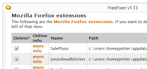Remove SalePlus Firefox