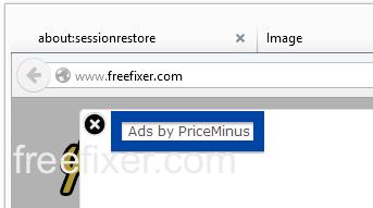 Ads by PriceMinus on web site