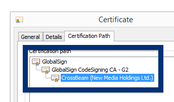 CrossBeam GlobalSign