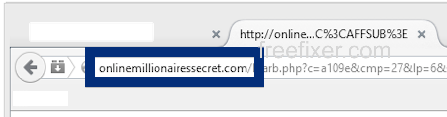 onlinemillionairessecret.com pop up