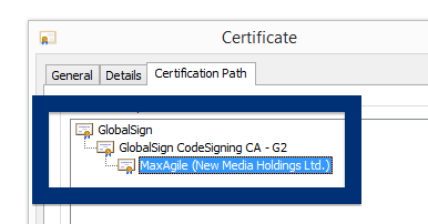 MaxAgile GlobalSign