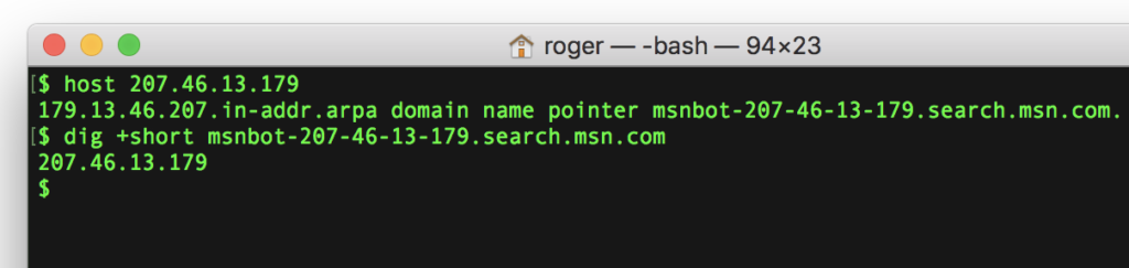 207.46.13.179 is the real Bingbot from Microsoft