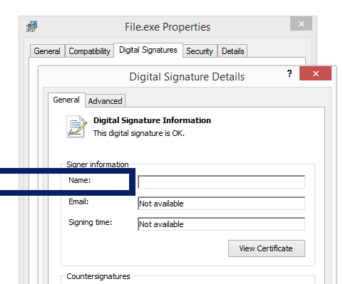 Screenshot of the KeyShot certificate