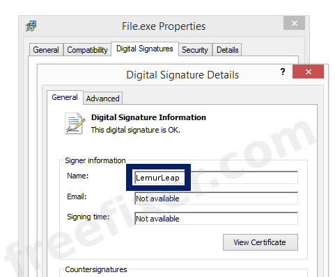 Screenshot of the LemurLeap certificate