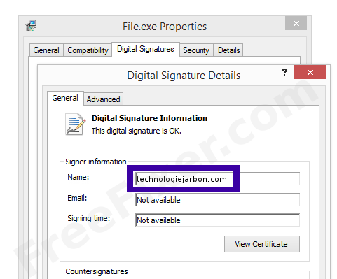 Screenshot of the technologiejarbon.com certificate