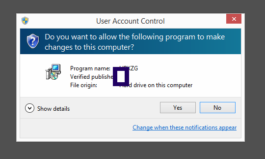 Screenshot where À×Éñ£¨Îäºº£©ÍøÂç¼¼ÊõÓÐÏÞ¹«Ë¾ appears as the verified publisher in the UAC dialog