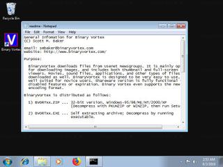 Screenshot from the sandbox