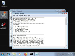 Screenshot from the sandbox