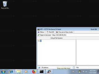 Screenshot from the sandbox