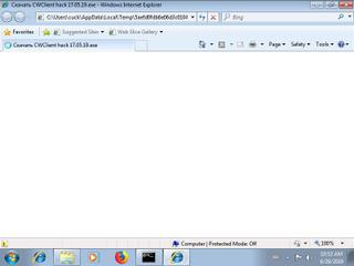 Screenshot from the sandbox