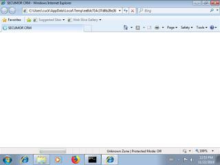 Screenshot from the sandbox