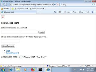 Screenshot from the sandbox