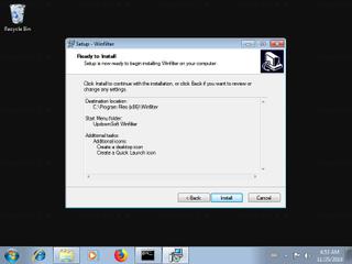 Screenshot from the sandbox