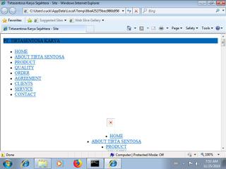 Screenshot from the sandbox