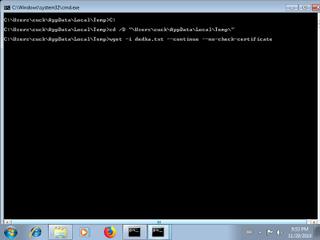 Screenshot from the sandbox