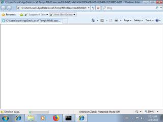 Screenshot from the sandbox