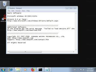 Screenshot from the sandbox