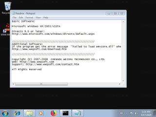 Screenshot from the sandbox