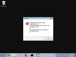 Screenshot from the sandbox