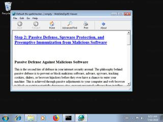 Screenshot from the sandbox