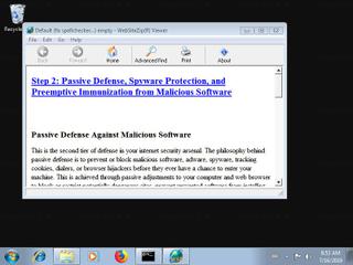 Screenshot from the sandbox