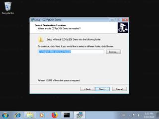 Screenshot from the sandbox