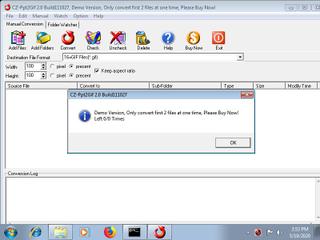 Screenshot from the sandbox